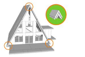 SnapHouse A-Frame House Intersection Connector illustration