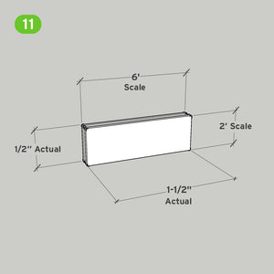 SnapHouse 6X2 Insert Panel (without tongues)