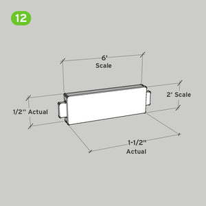 SnapHouse 6X2 Insert Panel (with tongues)