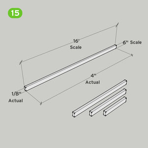 SnapHouse Mullion | Railing | Groove Cap