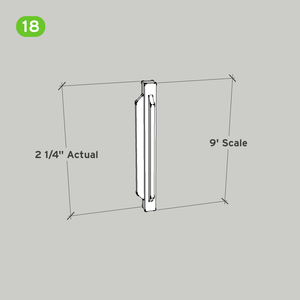 SnapHouse 9' 2-Panel Corner Connector