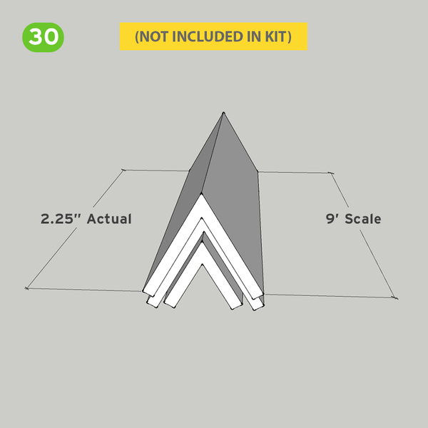 SnapHouse A-Frame Intersection Connector Part #30