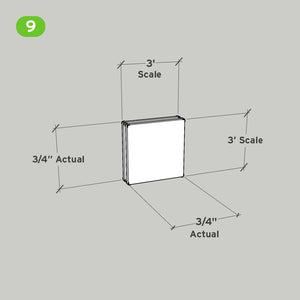 SnapHouse 3X3 Insert Panel (without tongues)