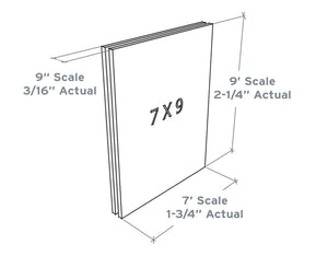 SnapHouse sample wall panel scale dimensions illustration