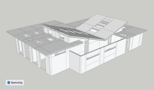 SnapHouse V-Wing House Model illustration