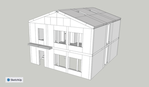 SnapHouse Contemporary Barn House Model illustration