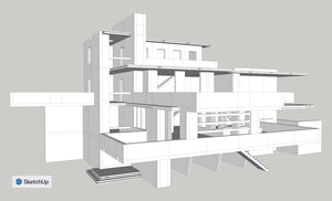 SnapHouse Fallingwater House Model illustration