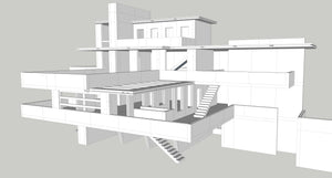 SnapHouse Fallingwater House Model illustration