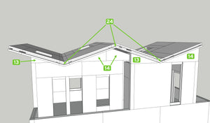 SnapHouse Zigzag Roof SketchUp illustration